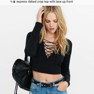 Express Ribbed Crop Top